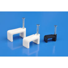 Flat Cable Clips (8MM, HDPE, NAIL CARBON STEEL)